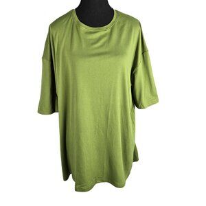 3/$25 NWOT | Men's Oversized Olive Green Short Sleeve Crewneck T-Shirt | Medium